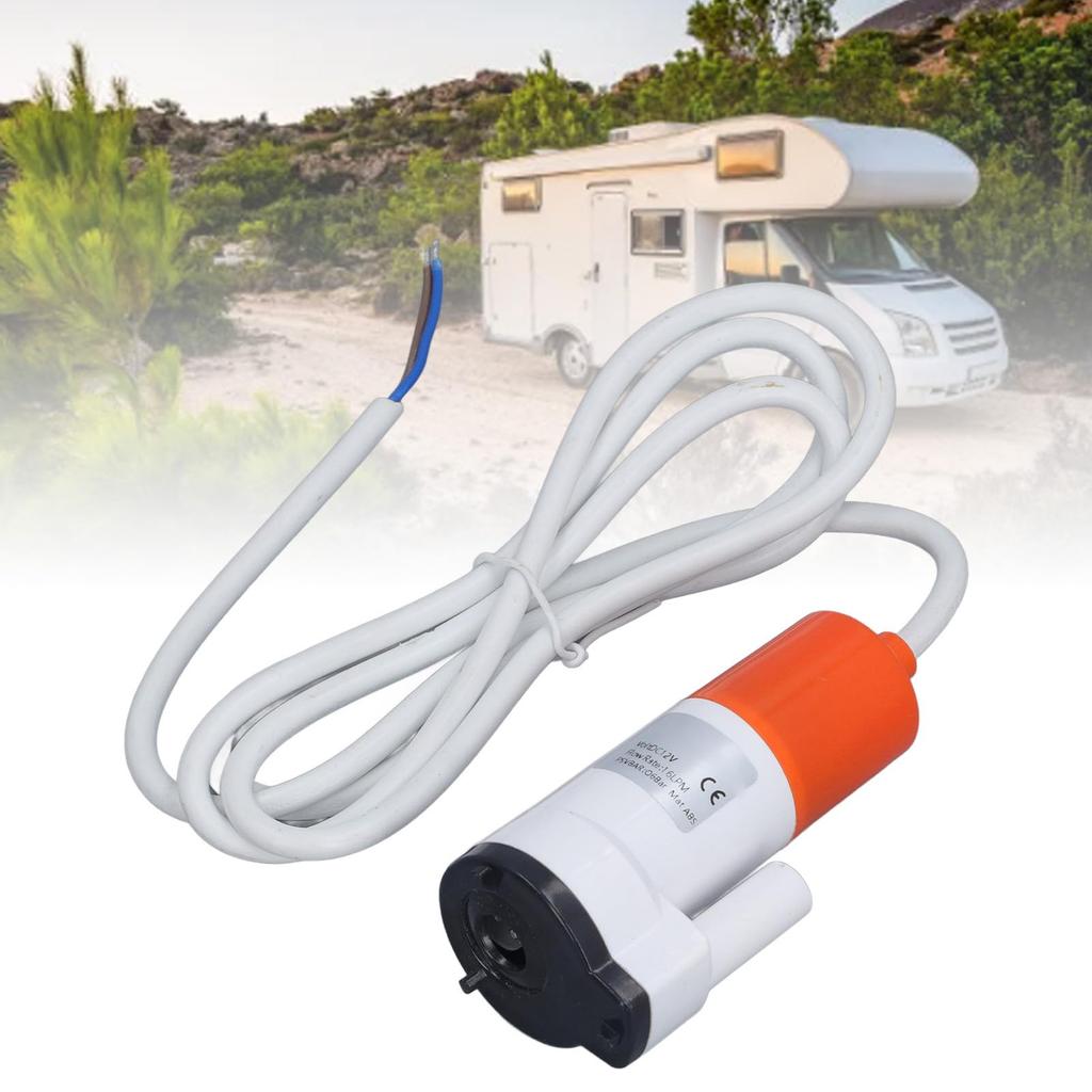 Asixxsix DC 12V RV Water Pump, 16lpm RV Water Pressure Pump, Low Noise RV High Pressure Water Pump for RV Yacht Camper Sprayer Food Truck Camping