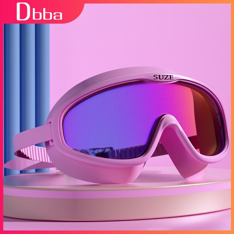 Летние очки для плавания для взрослых мужчин и женщин, противотуманные очки HD с большой оправой, защита от ультрафиолета, очки для дайвинга и водных видов спорта