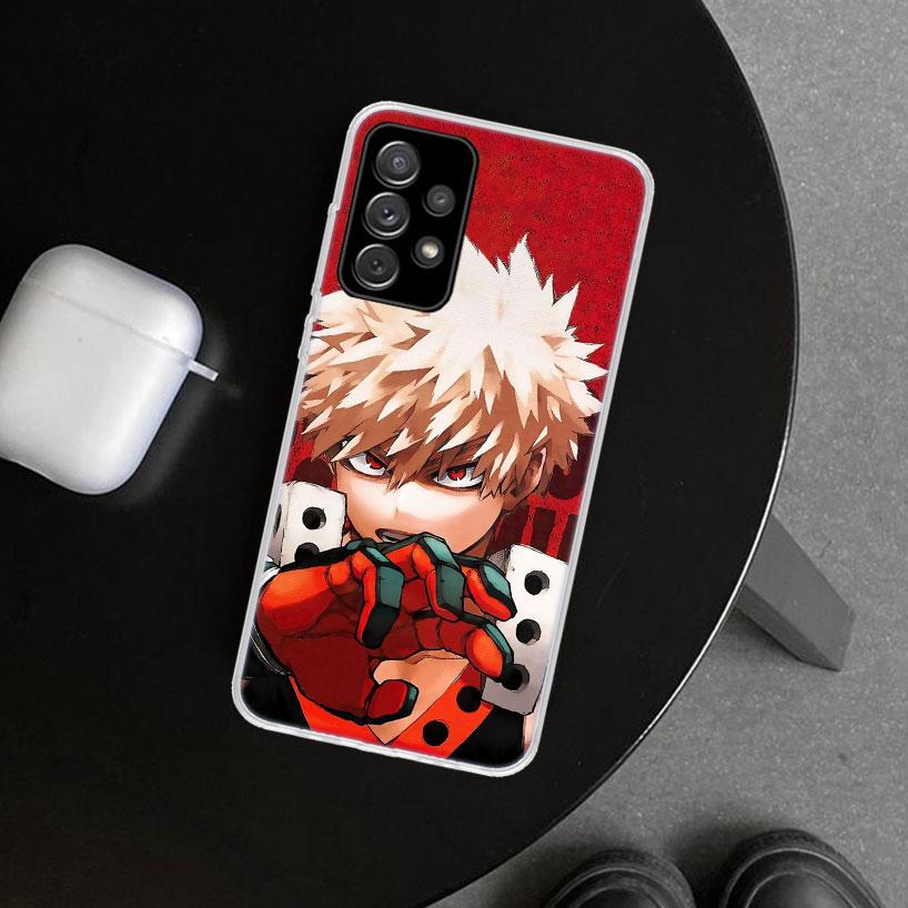 Чехол для телефона Dakugou Katsuki MHA My Hero для Samsung Galaxy A12 A22 A32 A52 A72 A02S A51 A50S A31 A20S A10S Note 20 Ultra 10