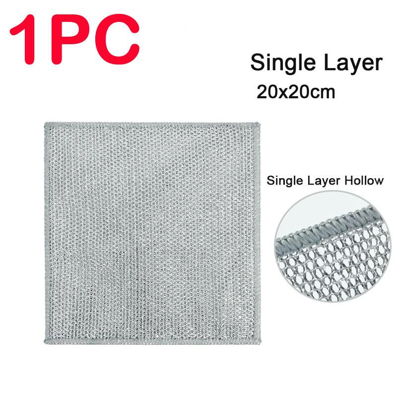 Кухонная волшебная салфетка для чистки металла, стальная проволока, тряпка для мытья посуды с антипригарным покрытием, масло, железная тряпка для мытья посуды, салфетки для мытья посуды