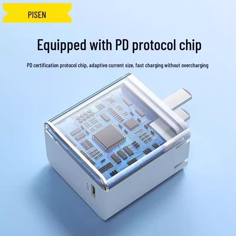PISEN 20W PD Быстрое зарядное устройство - Безопасный, Складной, Компактный, Портативный дорожный набор для зарядки устройств Apple