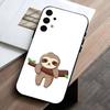 Animal Cute C-Cartoon S-Sloth  Phone Case For Samsung Galaxy A73,A72,A71,A70,A53,A52,A51,Soft Silicone Black Cover