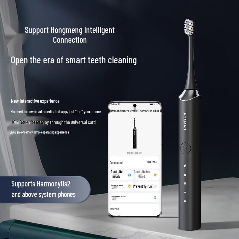 ROAMAN HT10Pro Звуковая электрическая зубная щетка вилка CN (адаптер в комплекте)