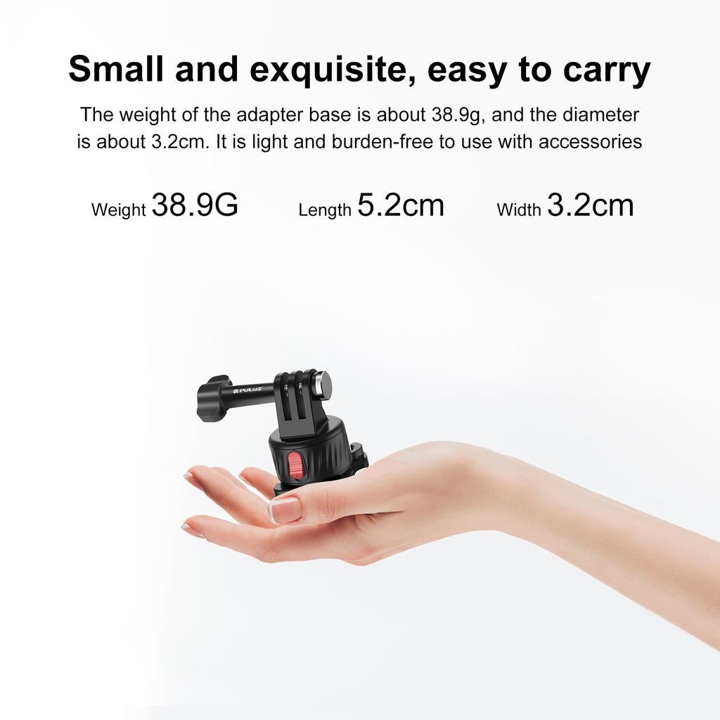 PULUZ PU707B For GoPro/Insta360 Action Camera Quick Release Magnetic Mount Connection Base