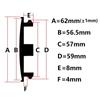 4 шт./компл. 62 мм колпак ступицы автомобиля колпак обода автомобиля крышка ступицы ABS черный серебристый колпак ступицы пылезащитные чехлы аксессуары для модификации автомобиля