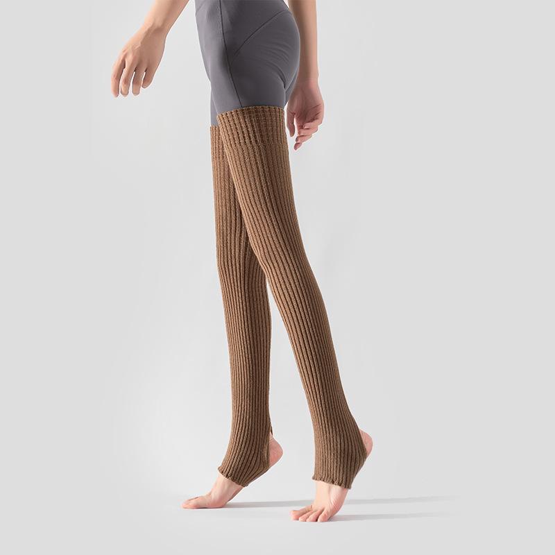 Однотонные женские гетры Зимние теплые женские гетры для тренажерного зала, фитнеса, латиноамериканских танцев, балета, йоги, свободные длинные носки-гольфы