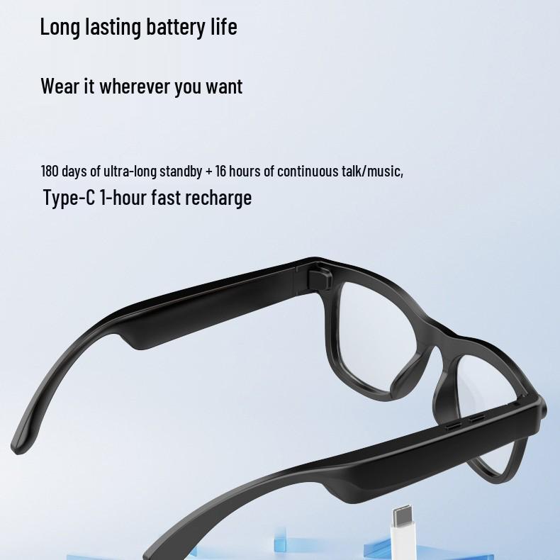 FG03 Smart Glasses: Real-time AI Translation, Voice Control, Image Stabilization, HD Video Recording – Sleek New Model.