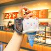 Animal Ice Lovely Cream Hanging Ornament Plush Keychain Souvenir Accessory Car