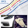 5X Car DIY Line Reflective Sticker Auto Motorcycle Wheel Decorative Reflective Strip Tape Night Safety Warning Decal Accessories