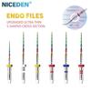 Серия Rainbow 6 шт./коробка SX-F3 Синие файлы 21 мм Активируемые теплом NiTi Файлы для корневых каналов Могут изгибаться Эндодонтическое лечение Роторный файл 25 мм