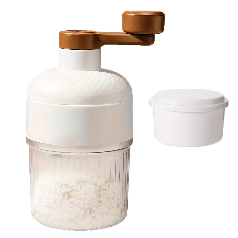 Shaved Ice Machine BPA Free Snow Cone Machine Manual Portable Ice Crusher and Shaved Ice Machine with Free Ice Cube Trays