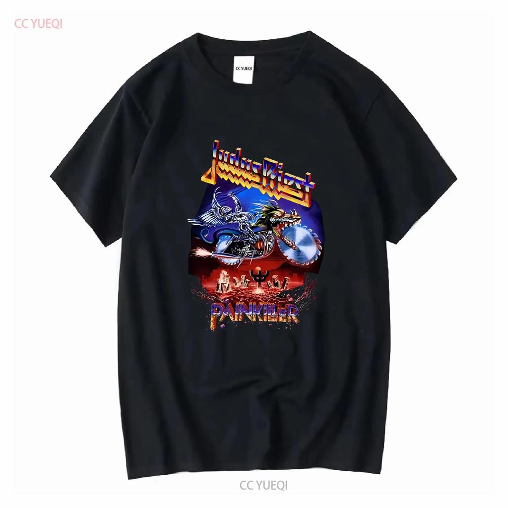 1990 Judas Priest Painkiller T Shirt Heavy Metal Band Double Sides S 5Xl long or short sleeves vintage Washed designer clothes