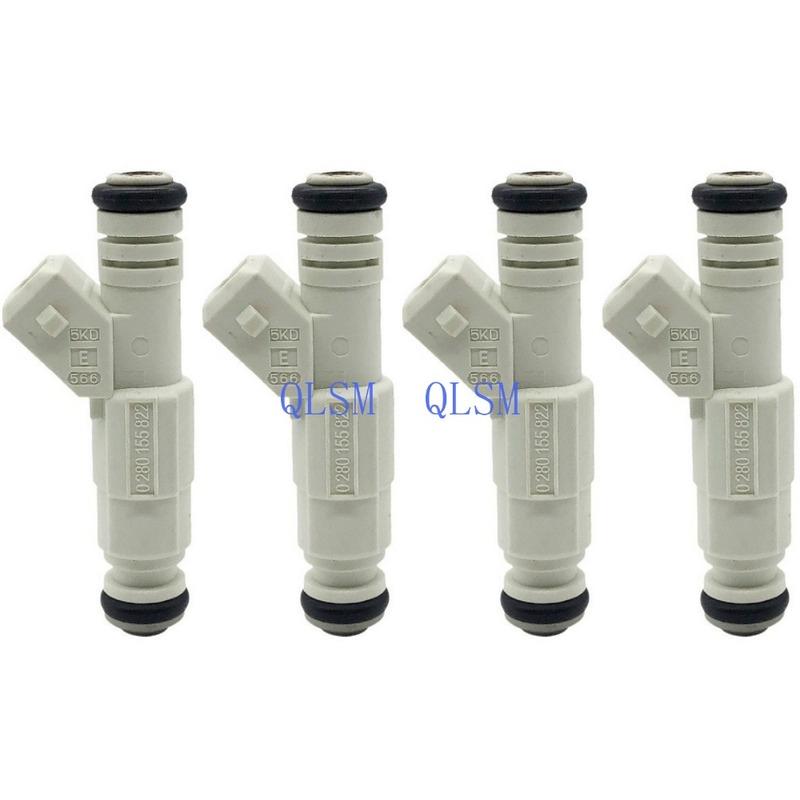 4Pcs 0280155822 13641707843 M62 Injector Fuel Injector Nozzle For BMW E39 540i E38 740i E53 X5 4.4L V8 Engine Valve Replacement