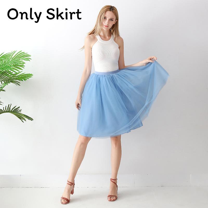 Gothic Tulle Skirt For Women With High Elastic Waist And Puff Design For Streetwear Style