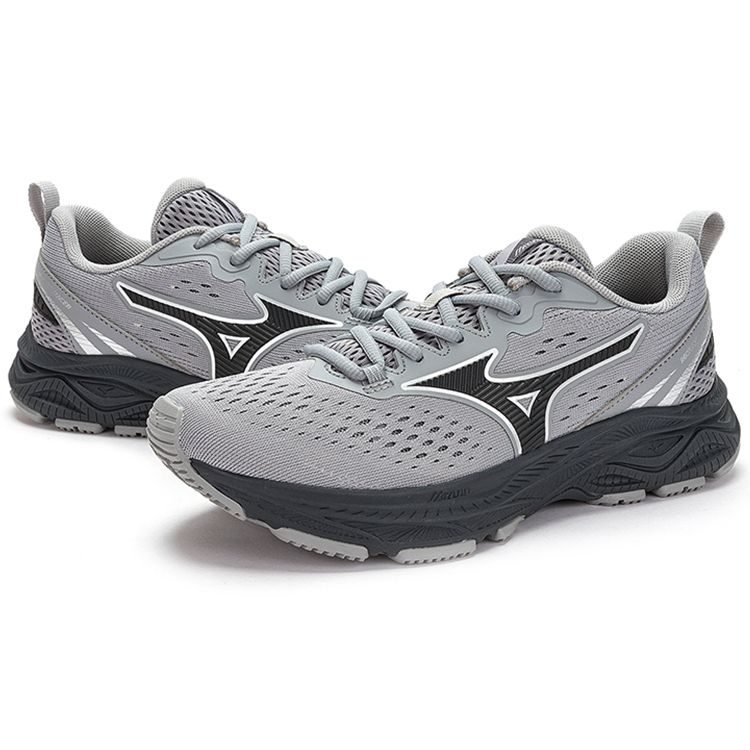 Mizuno Racer S Унисекс Низкие Повседневные Беговые Кроссовки Серые D1GH223607