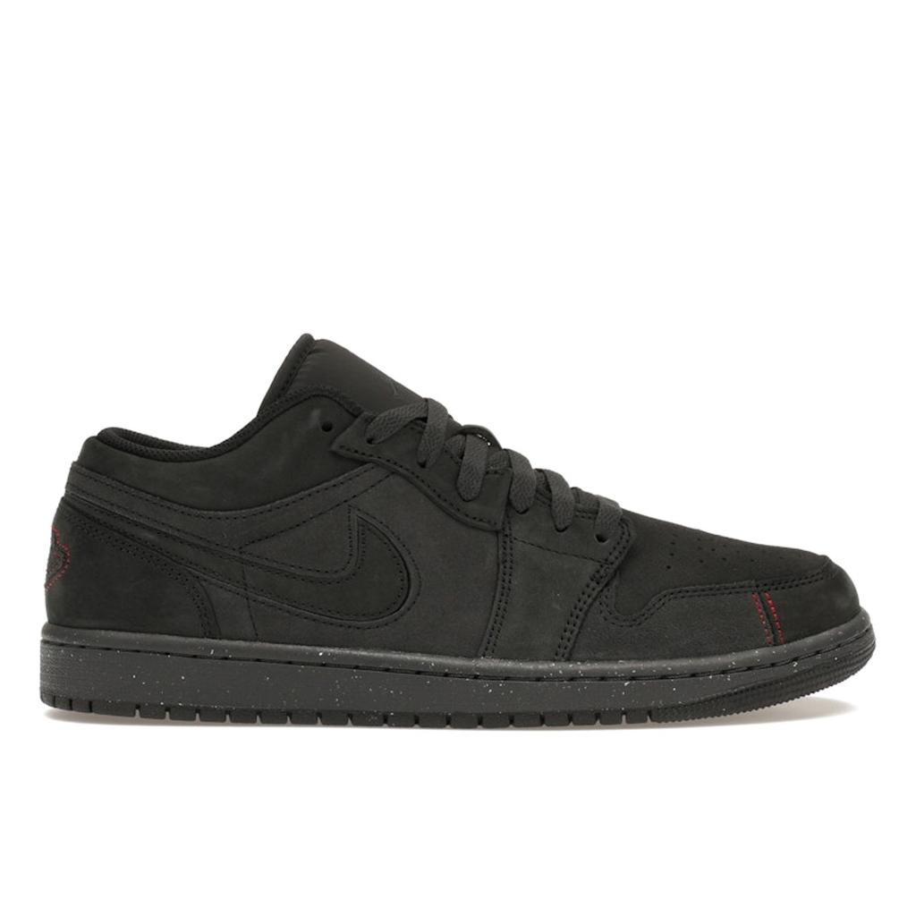 Air Jordan 1 Low SE Craft Dark Smoke Red Men Sneakers Grey Dark-Smoke-Grey Varsity-Red FD8635-001