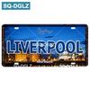 [SQ-DGLZ] Europ City 15x30см Жестяная вывеска Винтажная металлическая вывеска Декор стены бара Домашний декор Картина Таблички Арт-постер