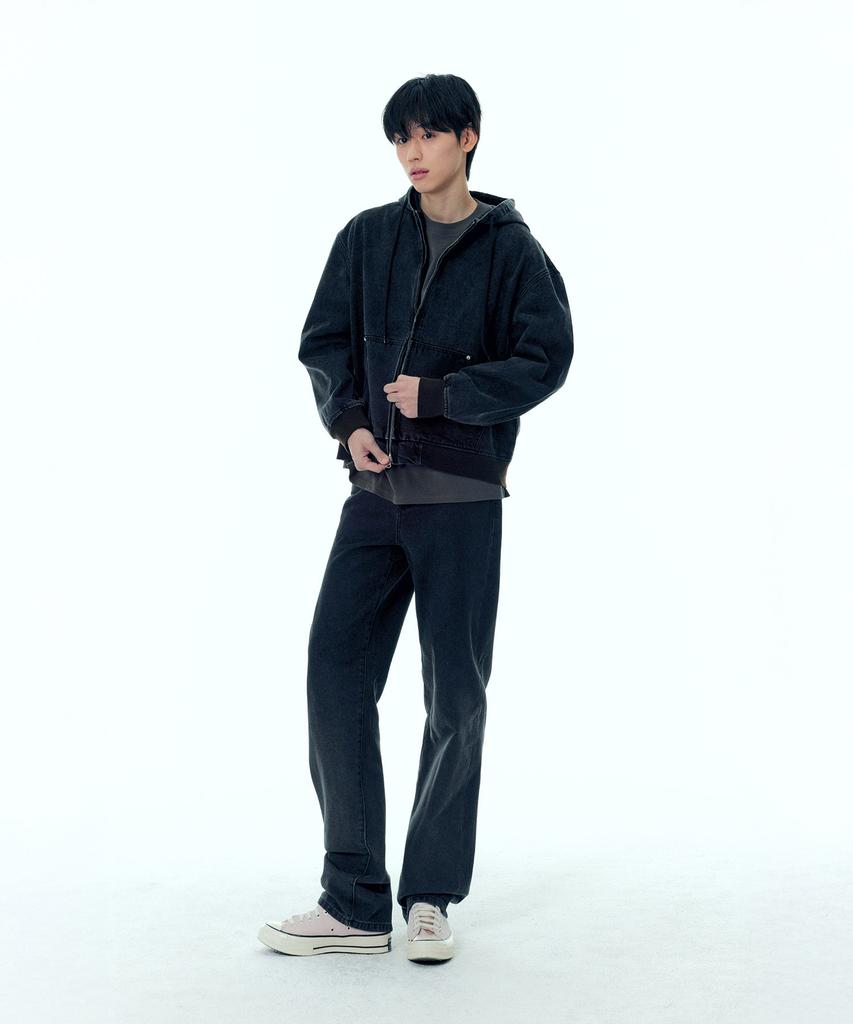 Толстовка Plac Denim с молнией Винтажный черный