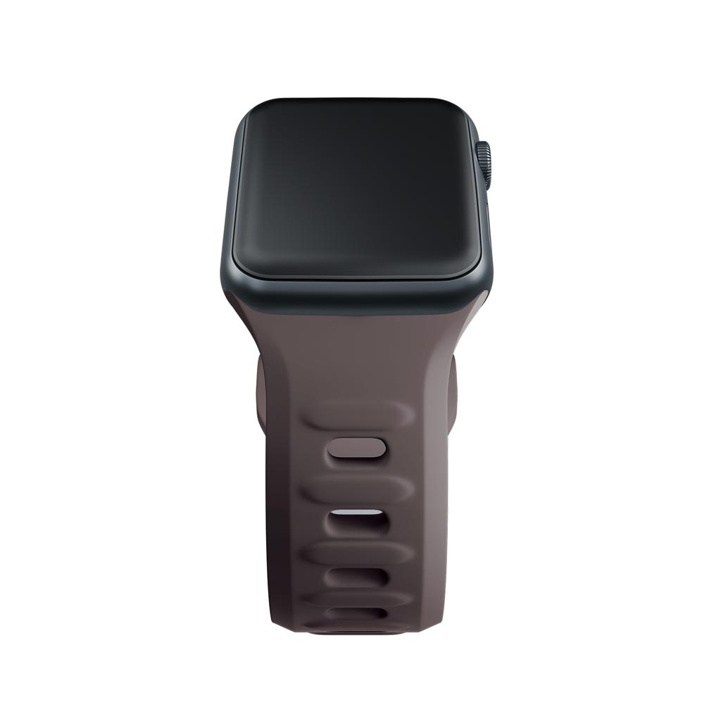 38/40/41/42 mm Taupe (small) - 3mk Silicone Watch Strap for Apple