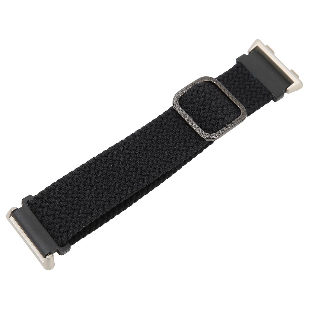 Adjustable Smartwatch Strap for Oppo Watch 2 46mm Knitting Elastic Loop Watchband ReplacementBlack