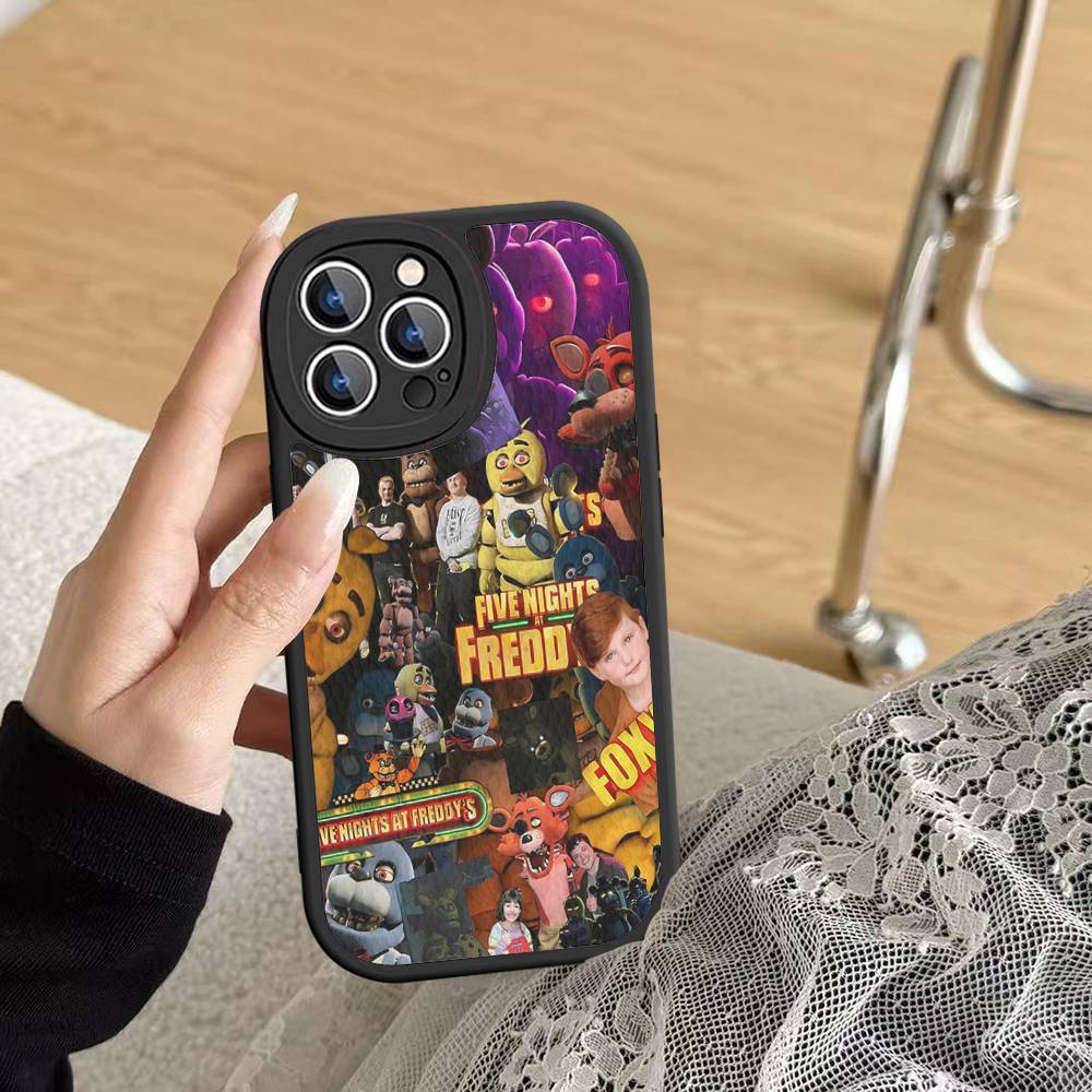 Чехол для телефона Five Game N-Nights Thriller F-Freddys из твердой кожи для iPhone 16 15 14 13 12 Mini 11 14 Pro Max Xs X Xr 7 8 Plus