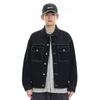 Японская черная джинсовая куртка с множеством карманов, мужская свободная куртка большого размера, модная брендовая мужская куртка с инструментами