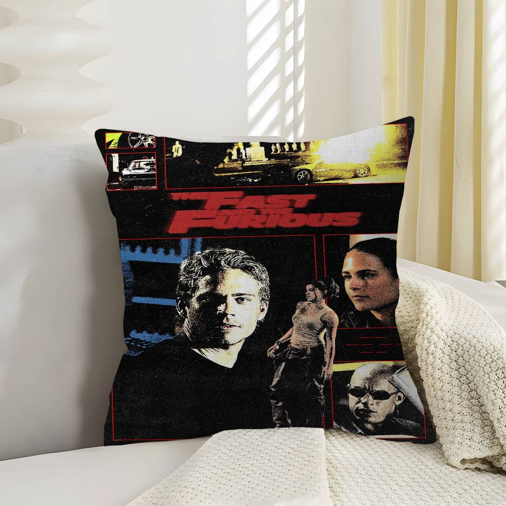 FFast and Furious Classic Movie Cushion Cover Pillowcase Upholstery Sofa Throw Pillow Home Decor Pillowcas