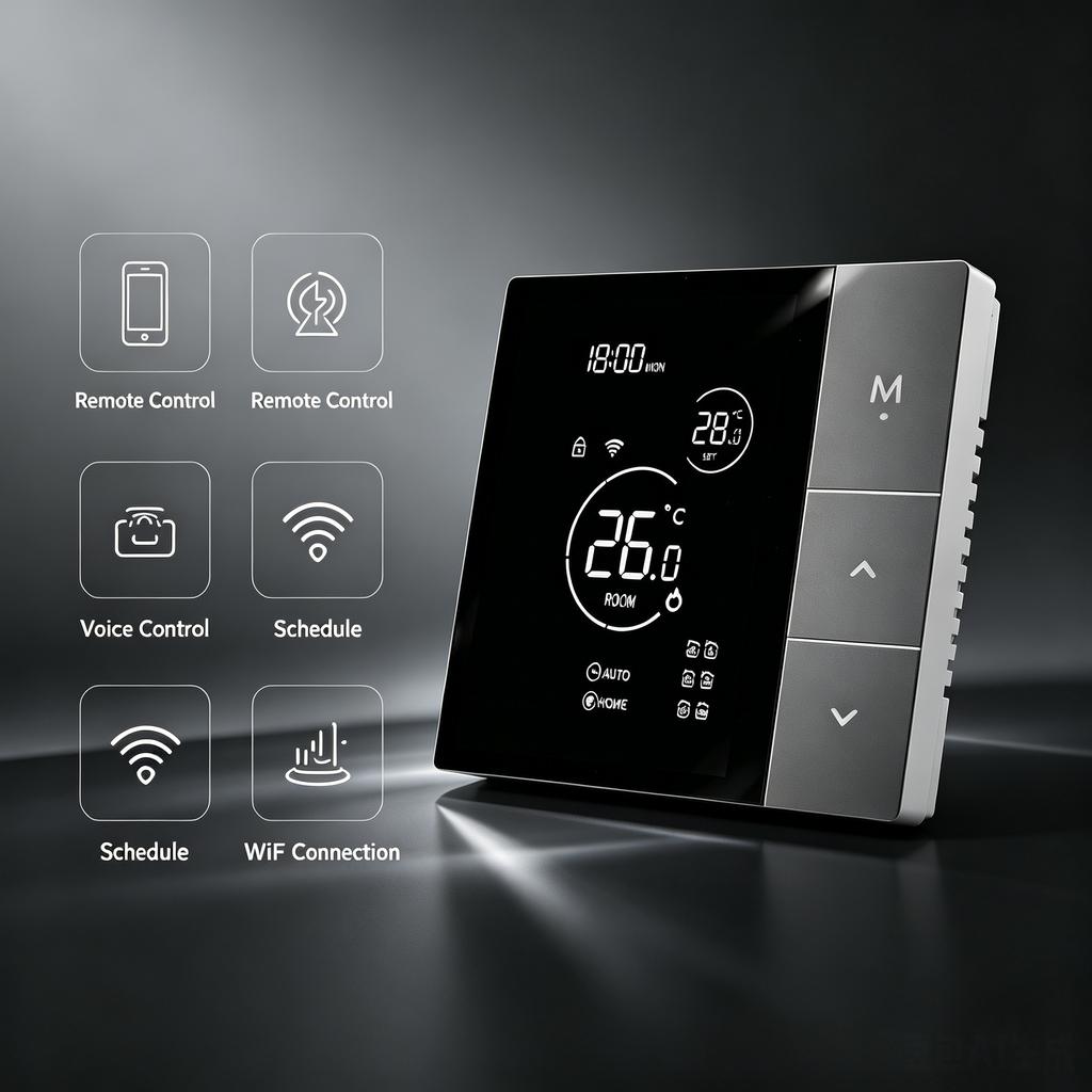 Smart Voice Thermostat: Dual Control Panel for Underfloor Heating  Wall-Hung Boilers WiFi Remote Programmable Temperature Control