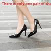 Spring High Heel Shoes For Women With Pointed Toe Pu Slipon For Office And Formal Wear