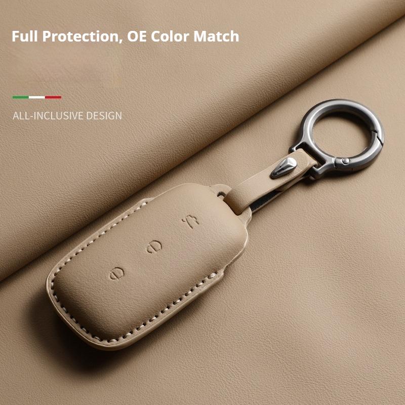 For Geely Galaxy L7 E5 L6 Max E8 Car Key Cover Original Car Color Smart Key Holder Leather Protector High Quality Accessories