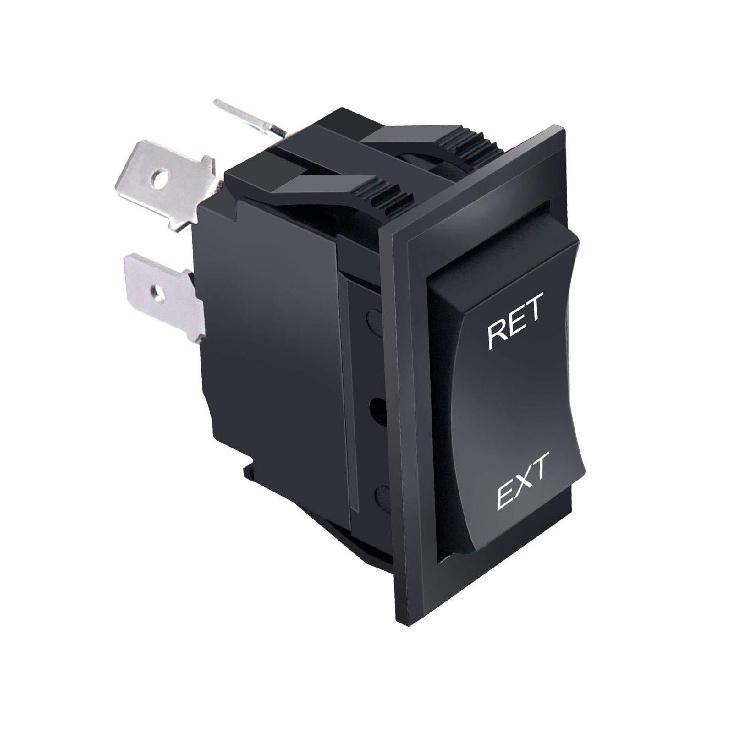 Reverse Polarity Rocker Switch 30A 12V DC Motor Control RV Power Jack DPDT Momentary Switch Golf Cart for 5th Wheel Tongue Battery Switches5