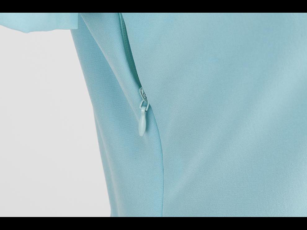 Летнее ретро-платье 2023 года с короткими рукавами и однотонным принтом