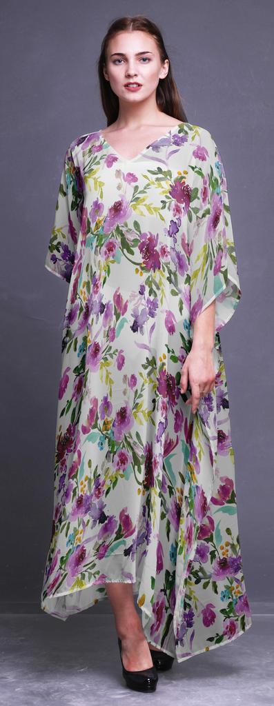 Bimba Ladies Plus SizeA KaftanA Summer Wear Beach Coverup Kimono Caftan