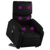 VidaXL Fauteuil inclinable de massage électrique noir similicuir 3204907