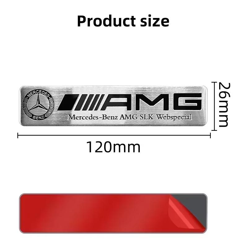 2026 Hot 3D Metal Logo Badge Car Styling Stickers For Mercedes Benz AMG W176 W202 W204 W205 W211 W212 CLA CLK CLS GLA GLC Car Ornaments