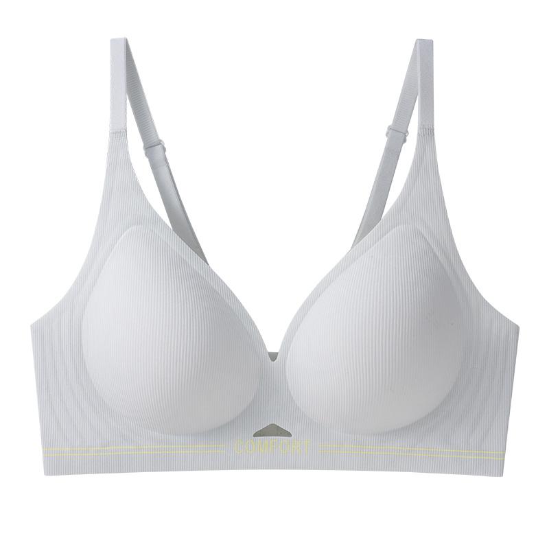 Traceless ultra-thin underwear, women's big breasts show small breasts, gather and close sub-breasts, anti-sagging, no steel ring bra.