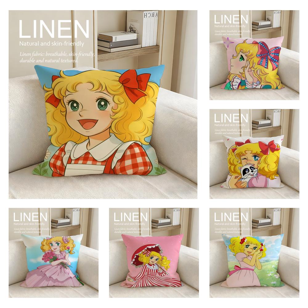 Classic Candy Candy Cushion Cover Pillowcase Set Pcs x x Breathable Washable Sofa Cushion Cover