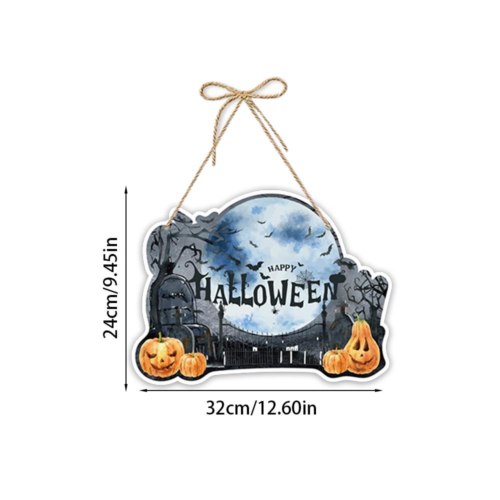 Новый стиль, Тема Хэллоуина, Бумага, Подвеска на дверь, Украшение для вечеринки, Украшения, Подвесные таблички, Подвесные аксессуары в виде тыквы