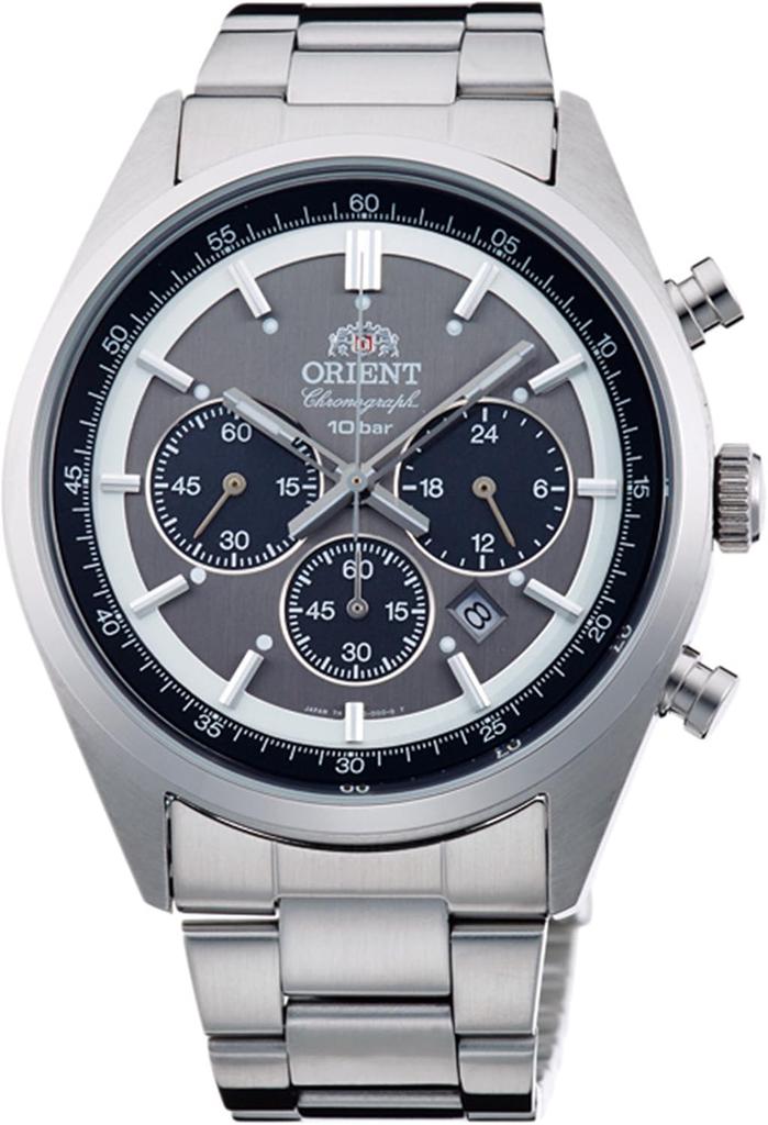 Мужские часы Orient S Solar Panda Темно-серые Wv0011tx