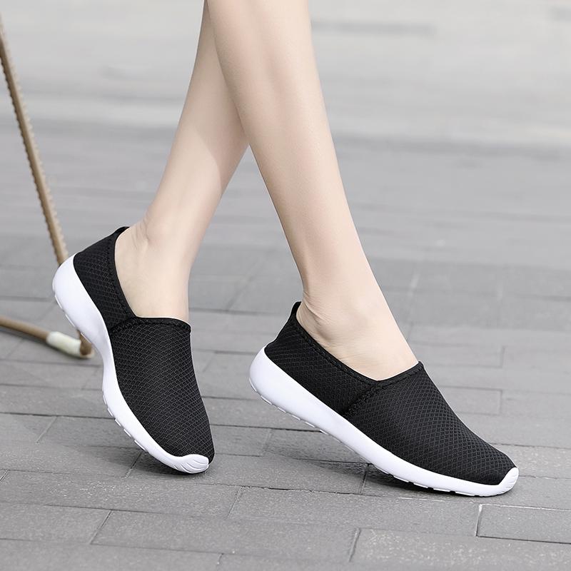 Летние женские ультралегкие дышащие кроссовки большого размера из сетки