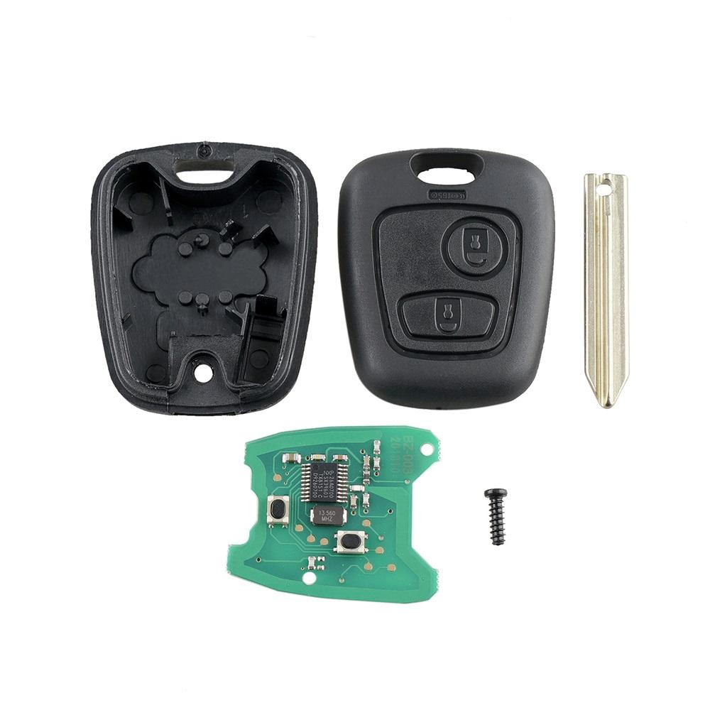 Blank Electronic Key for CITROEN XSARA PICASSO BERLINGO PEUGEOT PARTNER CHIP ID46 Remote 433mhz