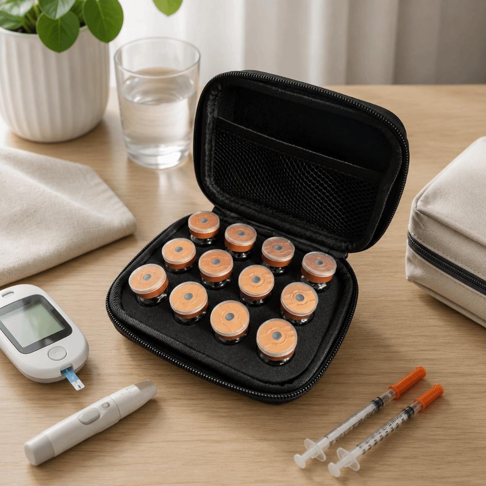 3/10ML Insulin Vial Storage Case Waterproof Essential Oils Carrying Box Diabetes Care