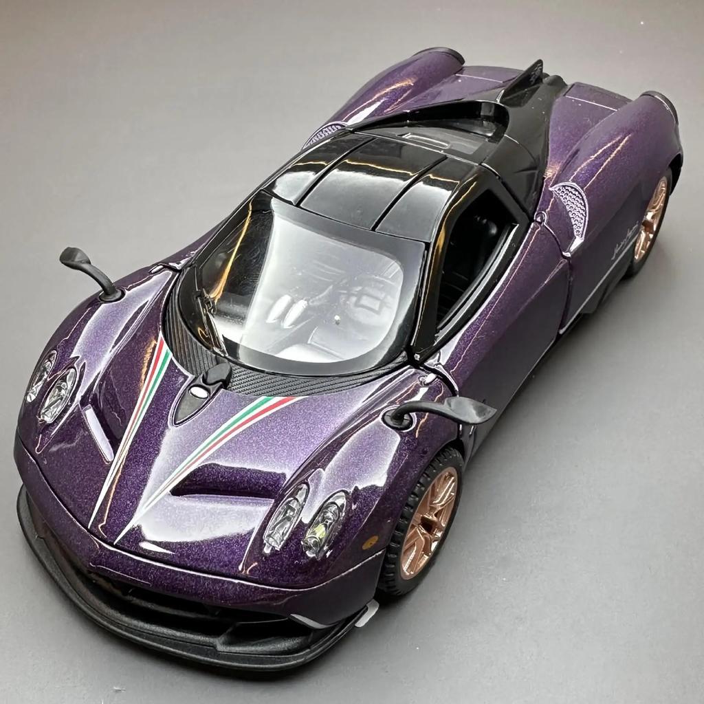 1/32 Huayra Dinastia Суперкар Металлический Литой Модель Автомобиля Звук и Свет Высокая Симуляция Модель Подарок Игрушка