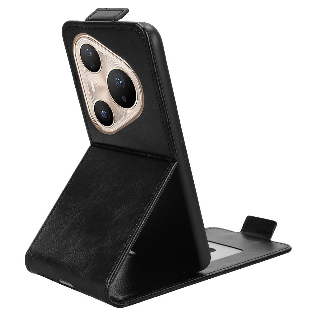 For Huawei Pura 80 Pro/80 Pro+ Stand Case Magnetic Clasp Vertical Flip Leather Phone Cover with Card Holder