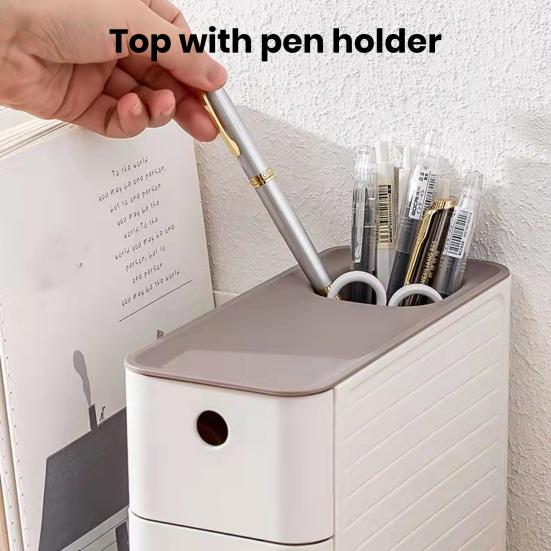 Book Holder Bookends with Two Drawers Students Desk Magazine File Holder Organizer Office Book Support Stand Rack