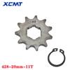 428# 20mm 10T-19T Front Engine Sprocket For BSE SSR SDG KAYO Dirt Pit Bike ATV Quad Go Kart Moped Buggy Scooter Motorcycle