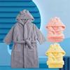 Soft Flannel Robes Clothes Thickened Children's Nightgown High Quality Kids Bathrobe  Winter