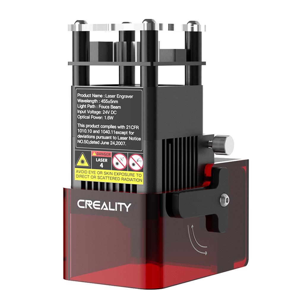 Лазерный модуль Creality 1,6 Вт, лазерное пятно 0,06x0,06 мм, совместимый с CR-10 Mini/Ender-2 Pro/Ender-3