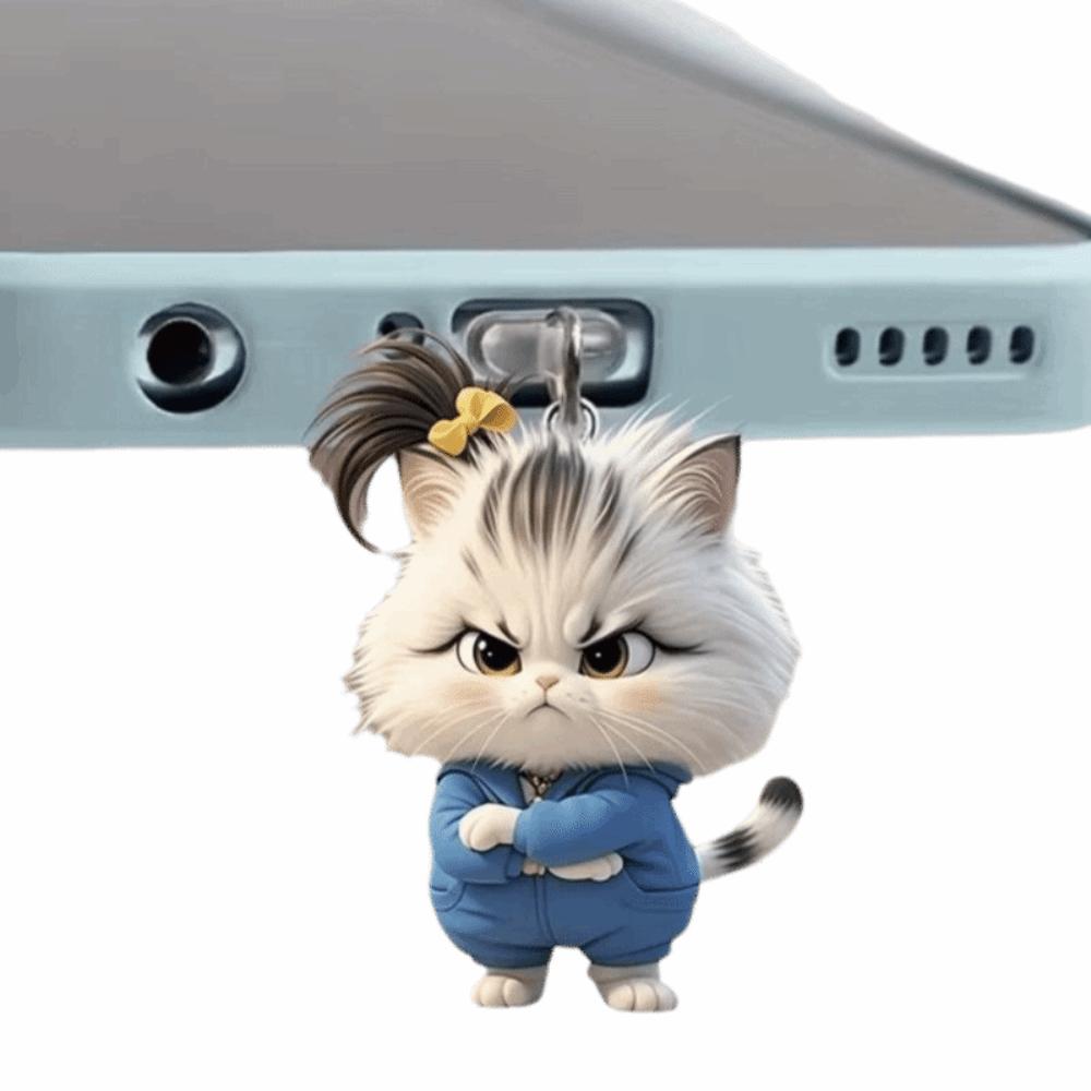 Мультяшный дизайн Животное Заглушка-подвеска для decoration телефона Iphone/Android