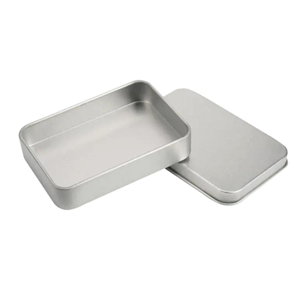 Простая мини-жестяная коробка для хранения, упаковочные коробки для ювелирных изделий, контейнеры для поделок, конфетная коробка, монеты, серьги, наушники, коробка для таблеток